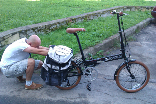 Велосипед Shulz Easy 7 с рюкзаком