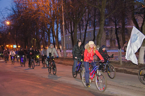 Заезд «Велосветлячки» в марте 2013 года