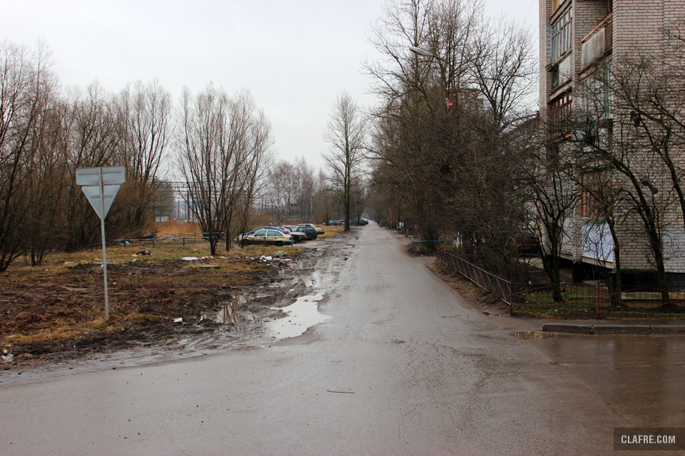 Проезжая часть улицы Космонавтов
