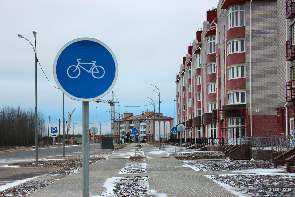 Велодорожка на Каберова-Власьевской улице