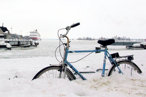 Зима — самое лучшее время для передвижения на велосипеде