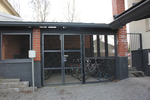 Придомовое хранение велосипедов в Тампере (Финляндия)