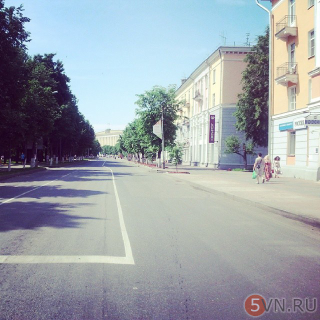 Улица Газон в Великом Новгороде