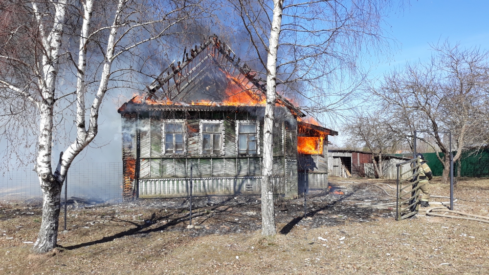 Пожар в Ушерско