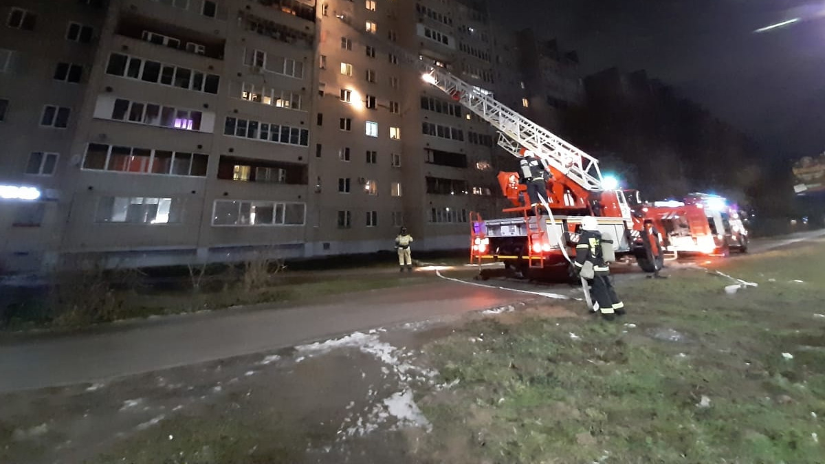 Пожар на Псковской улице