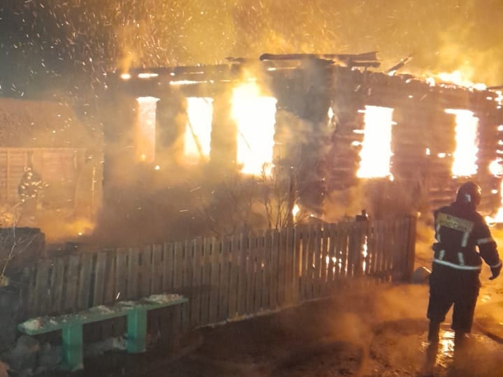 Пожар в Боровичском районе
