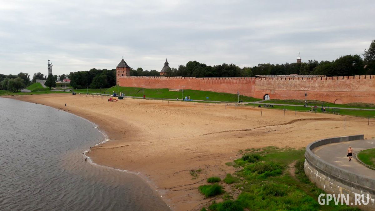 Пляж в Великом Новгороде