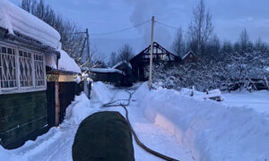 Пожар в Крестцах