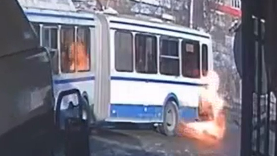 Пожар автобуса
