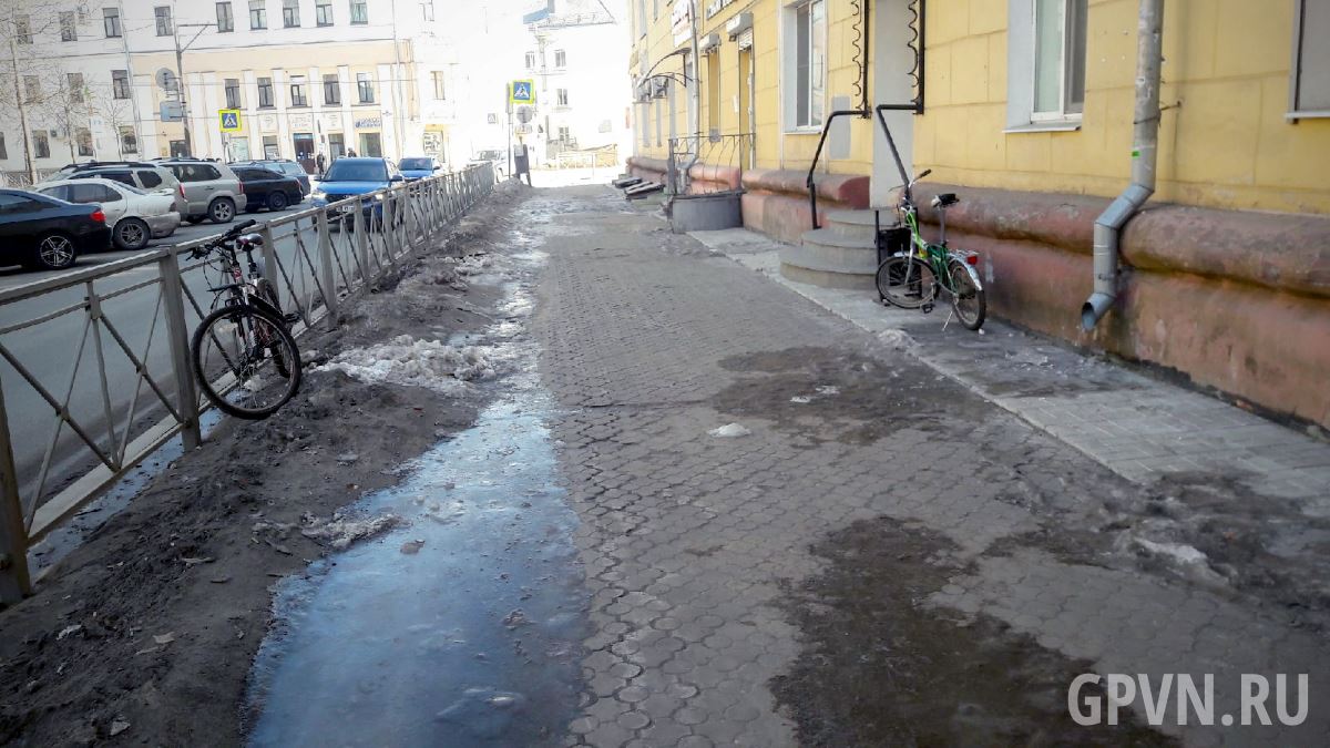 Тротуар на Стратилатовской улице