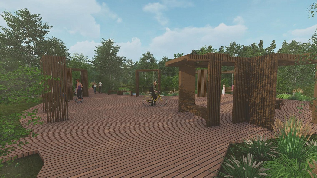 Дизайн-проект парка в Новой Мельнице
