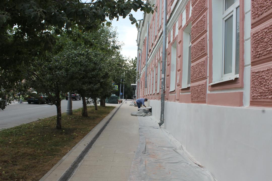 Ремонт фасада гимназии №1