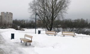 Скамейки в парке