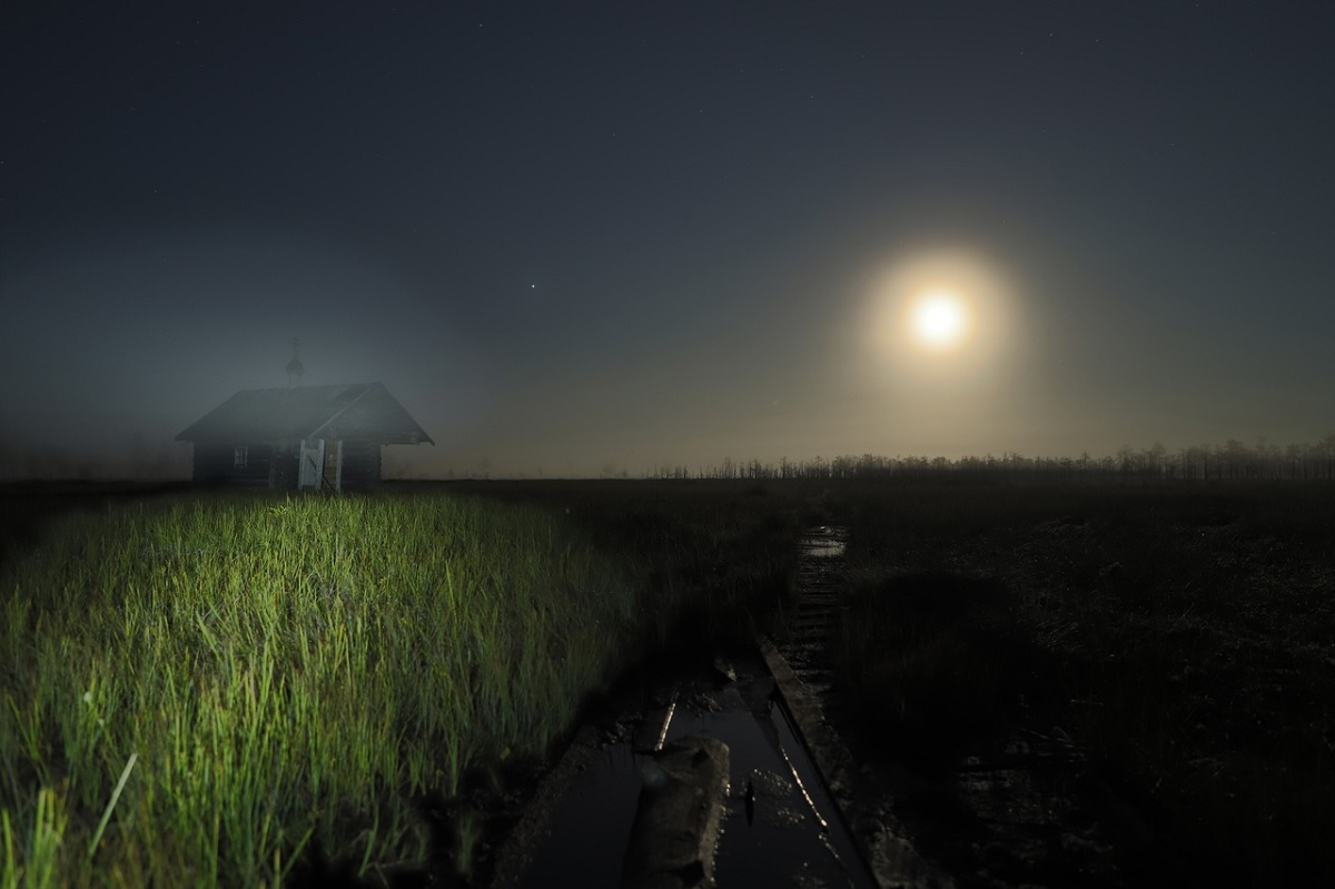 Вторая ночная поездка на болото Хлевищенский мох
