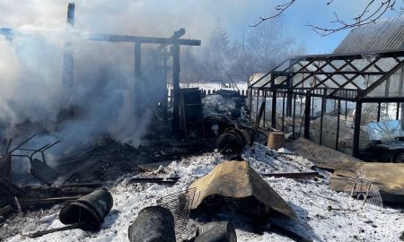 Пожар на даче в Панковке