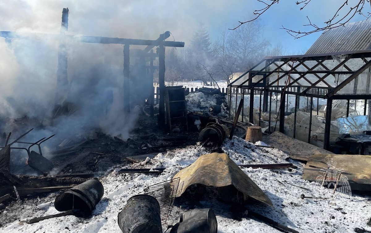 Пожар на даче в Панковке