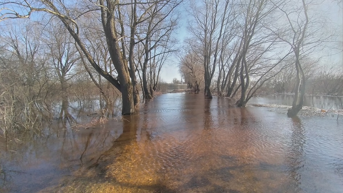 Затопленная дорога на Рюриково городище