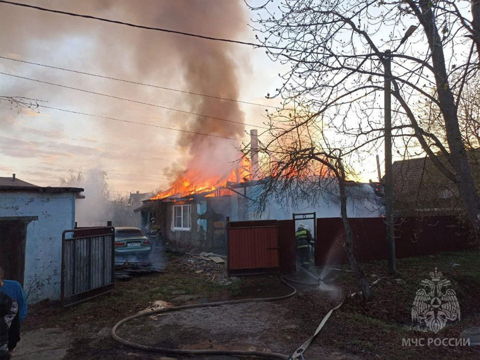 Пожар в Волховском