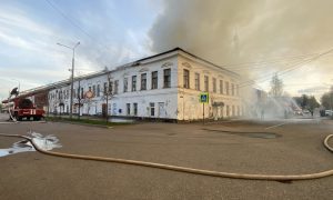 Валдайский военкомат в огне