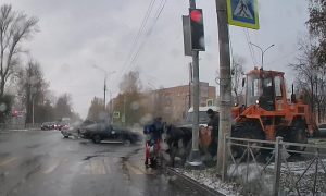 Понижение бордюра в снег