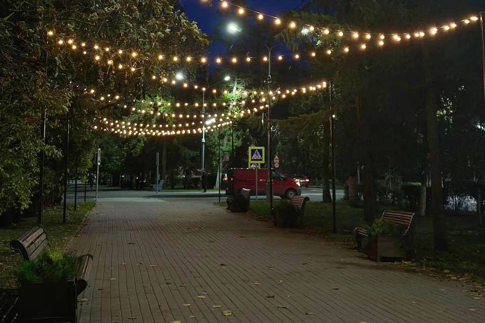Ламповая аллея на Фёдоровском ручье