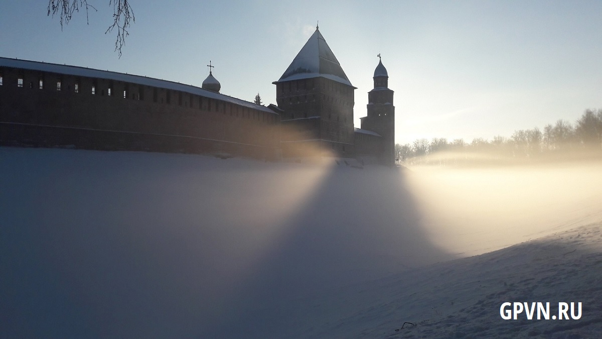 Туман окутал сердце Новгорода