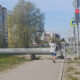 Прерывающийся тротуар на улице Кочетова