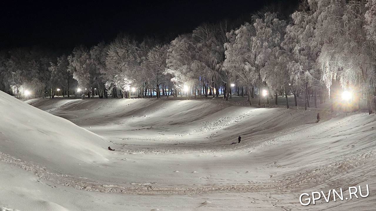 Крепостной ров зимой