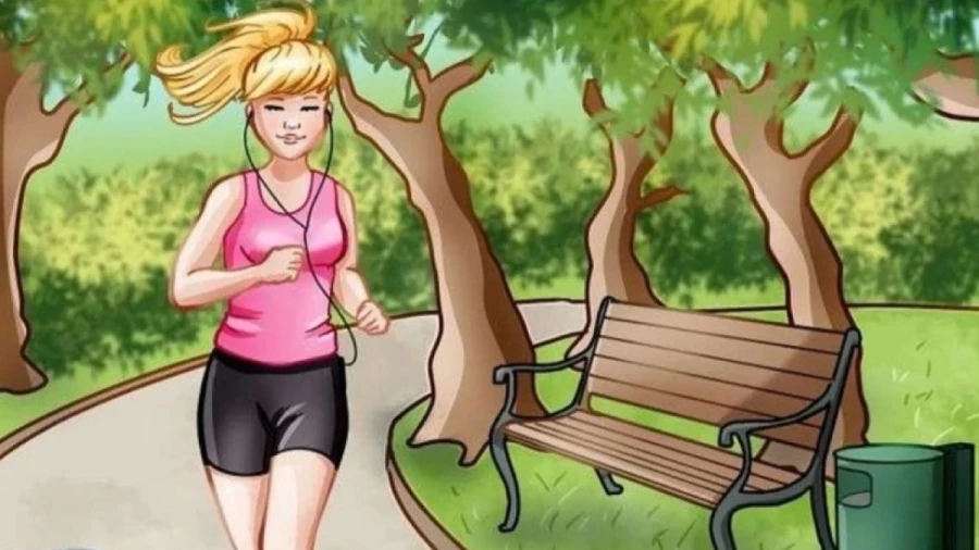 Головоломка с девушкой на пробежке