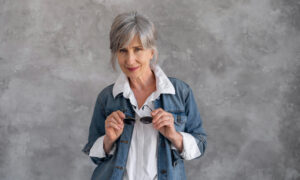 Седая женщина