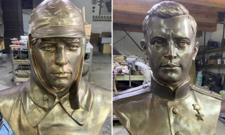 бронзовые бюсты героев СССР