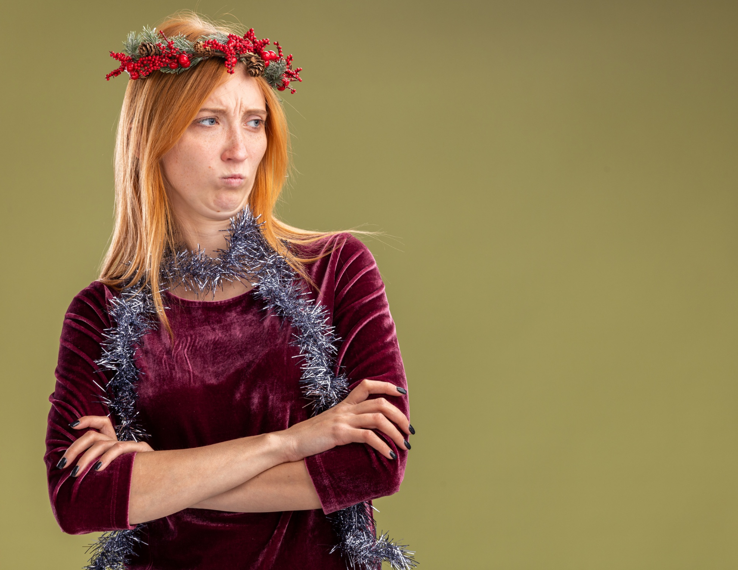 Девушка в русском наряде