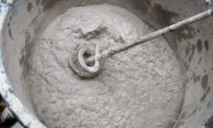 Замес бетона