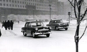 Зимняя дорога в СССР