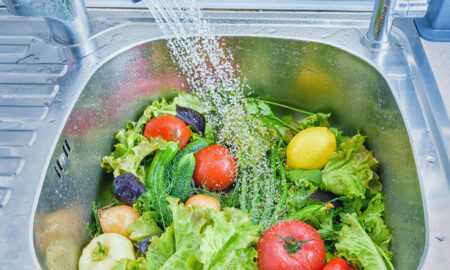 Овощи в раковине