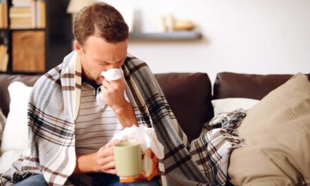 Мужчина простудился