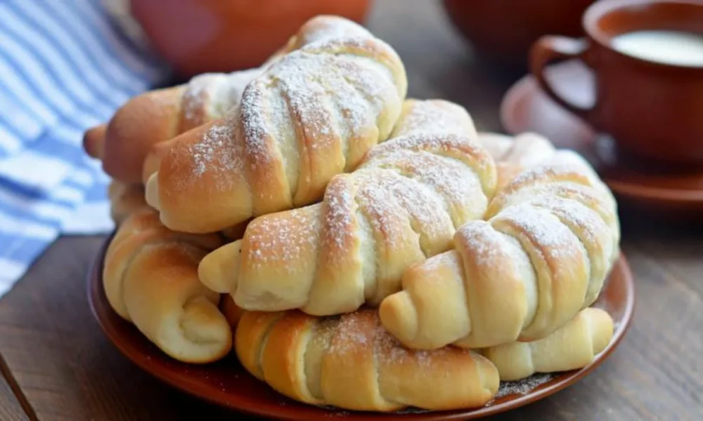 Рогалики с малиной