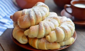 Рогалики с малиной