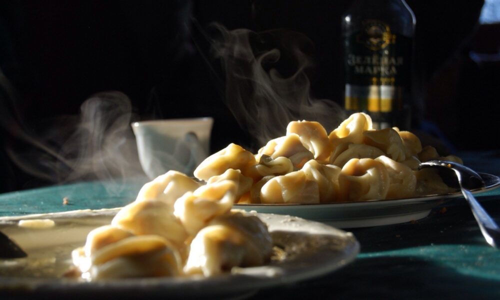 Пелмени на столе