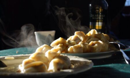 Пелмени на столе