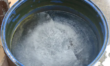 Лед в бочке