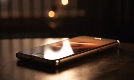 смартфон на столе