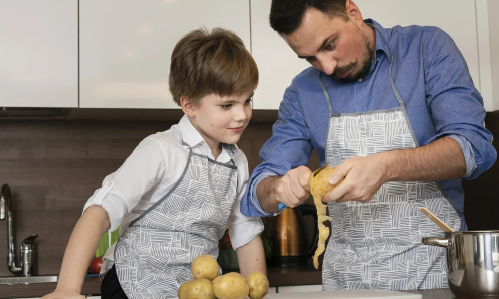 Чистка картошки