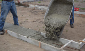 заливка фундамента