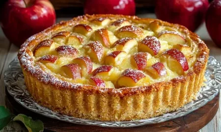 Пирог Шарлотка на столе