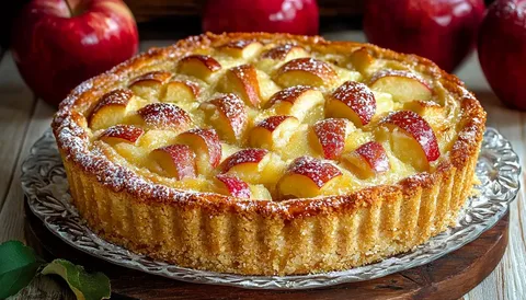 Пирог Шарлотка на столе