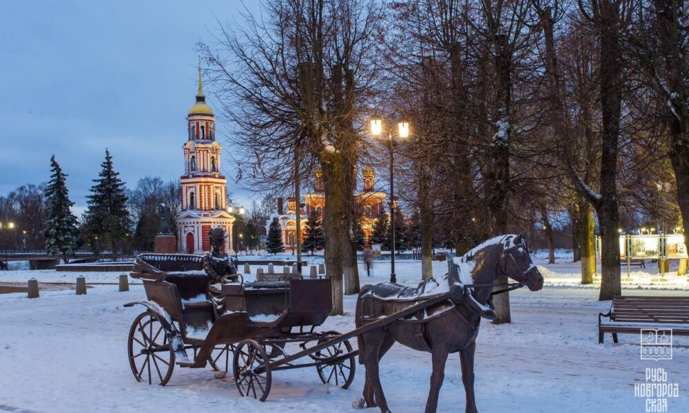 на улице зима