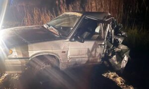 водитель легковушки госпитализирована