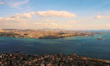 красивый вид на Босфор