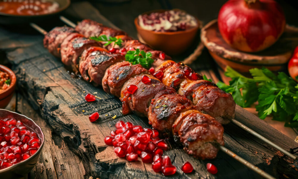 Две палки шашлыка